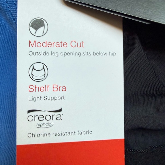 NWT SPEEDO Women's Blue One-Piece Swimsuit Size 18 - Picture 9 of 16